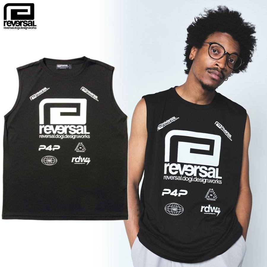 reversal/リバーサル ｜ ドライ ノースリーブ Tシャツ タンクトップ/ALL STAR LOGO BIG MARK DRY NO SLEEVE rv26aw055｜ジム フィットネス トレーニング | reversal