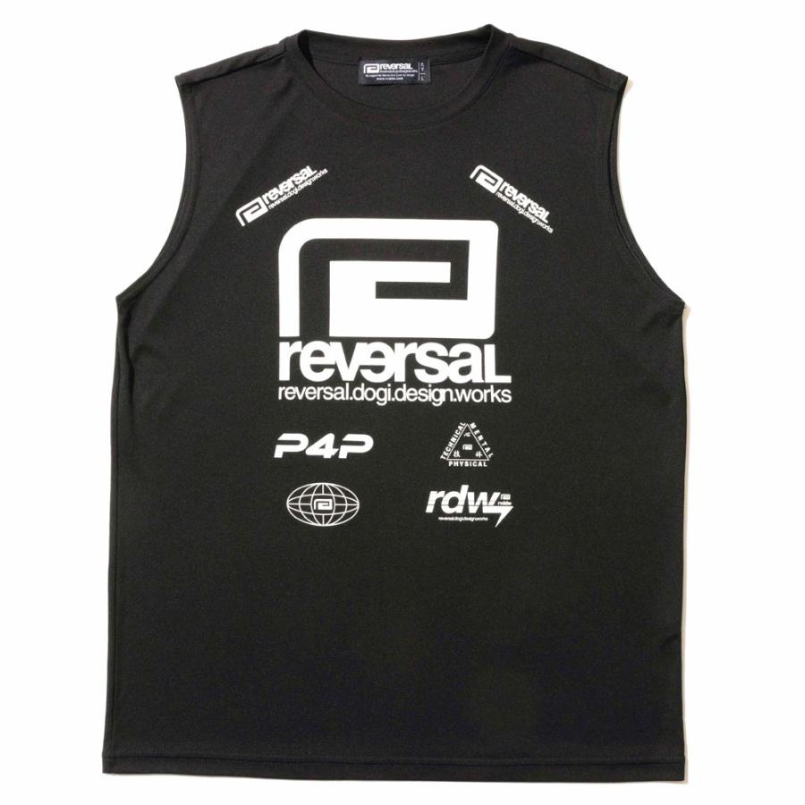 reversal/リバーサル ｜ ドライ ノースリーブ Tシャツ タンクトップ/ALL STAR LOGO BIG MARK DRY NO SLEEVE rv26aw055｜ジム フィットネス トレーニング | reversal | 01