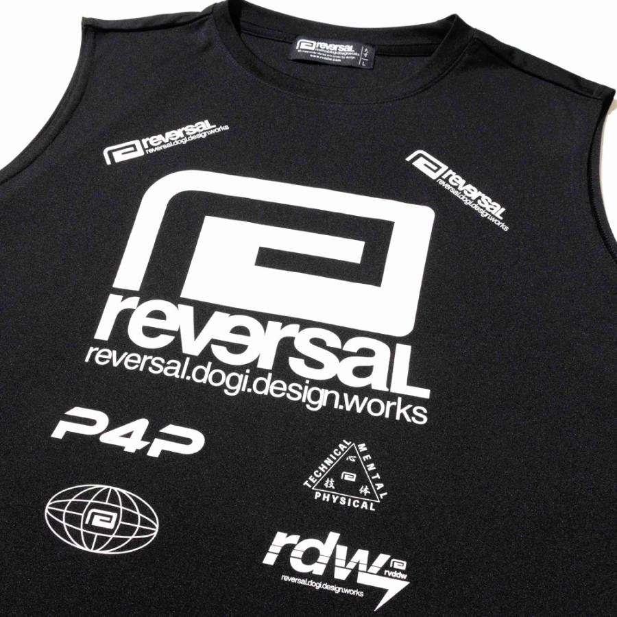 reversal/リバーサル ｜ ドライ ノースリーブ Tシャツ タンクトップ/ALL STAR LOGO BIG MARK DRY NO SLEEVE rv26aw055｜ジム フィットネス トレーニング | reversal | 02