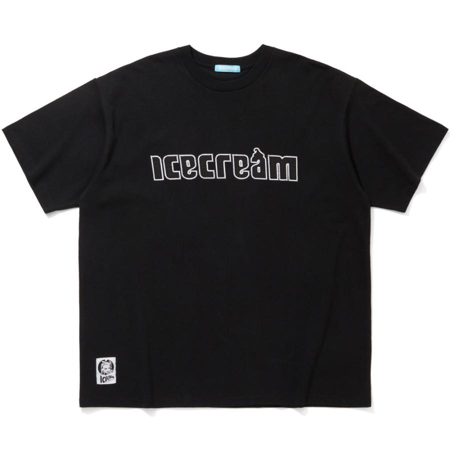 ICECREAM/ アイスクリーム ｜ Tシャツ 半袖 コットン/APPLIQUE LOGO COTTON T-SHIRT ICEJP263C014｜ロゴ グラフィック BBC ストリート スケーター | BILLIONAIRE BOYS CLUB | 01