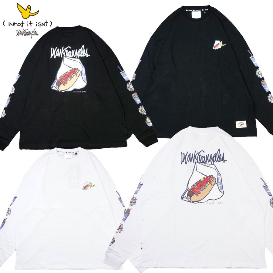 (What it isNt）ART BY MARKGONZALES / (ワットイットイズント) アートバイ マークゴンザレス｜Tシャツ 長袖 ロンT オーバーサイズ/SKATE BOARDS LINE BIG L/S | Mark Gonzales