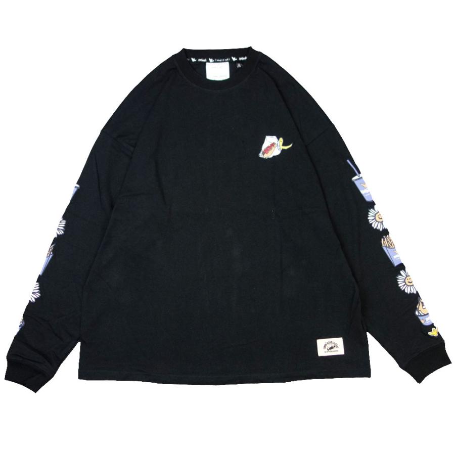 (What it isNt）ART BY MARKGONZALES / (ワットイットイズント) アートバイ マークゴンザレス｜Tシャツ 長袖 ロンT オーバーサイズ/SKATE BOARDS LINE BIG L/S | Mark Gonzales | 01