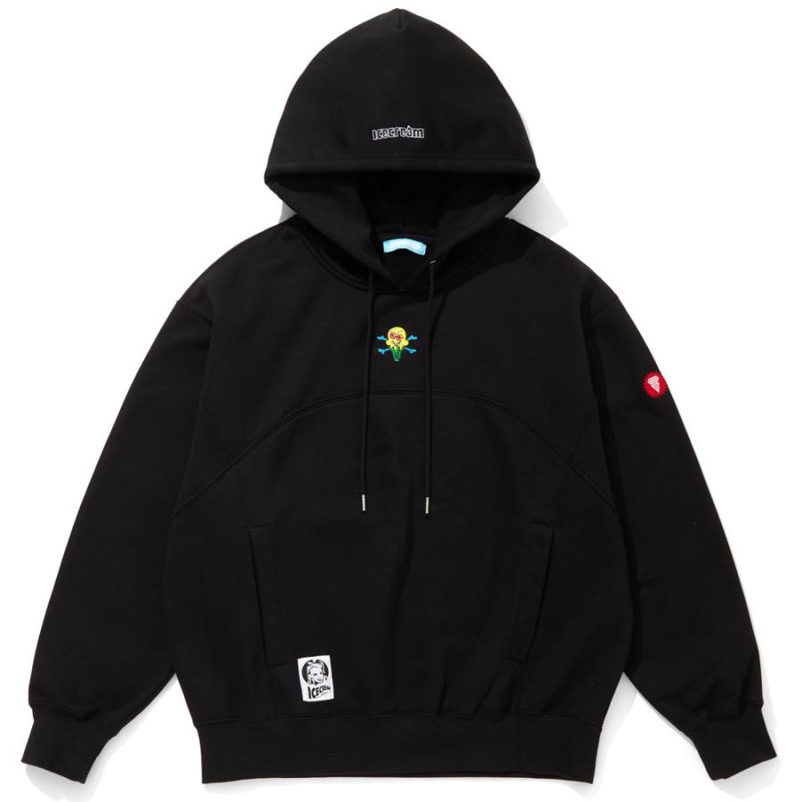 ICECREAM/ アイスクリーム ｜ プルオーバーパーカー/ICECREAM EMBROIDEREY LOGO SWITCHING COTTON HOODIE ICEJP263C002｜スウェット パーカー BBC | Bilionaire Boys Club,Ice Cream | 01