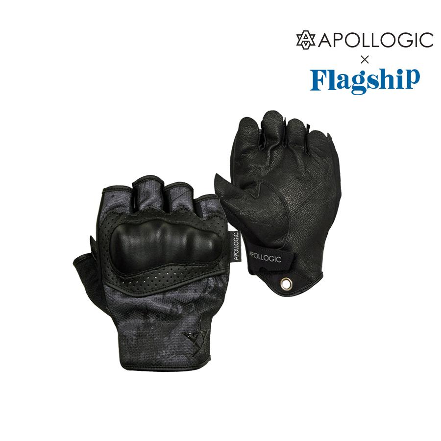 FLAGSHIP（バイク） アポロジックコラボ グルームハーフグローブ