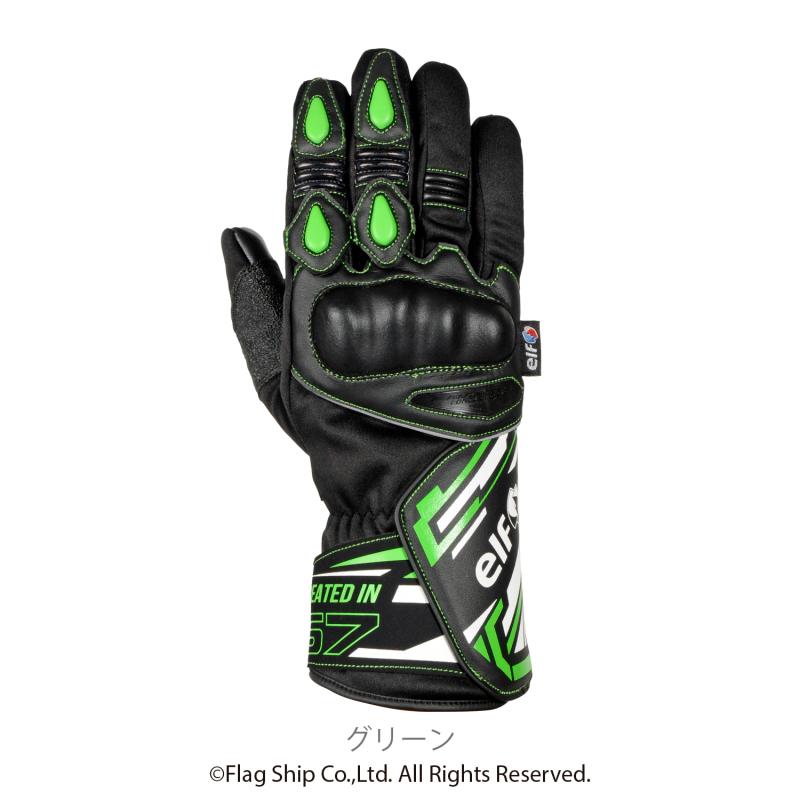 elf（エルフ） サイズ交換無料 秋冬 EG-W529 ELF グローブ ネーロ