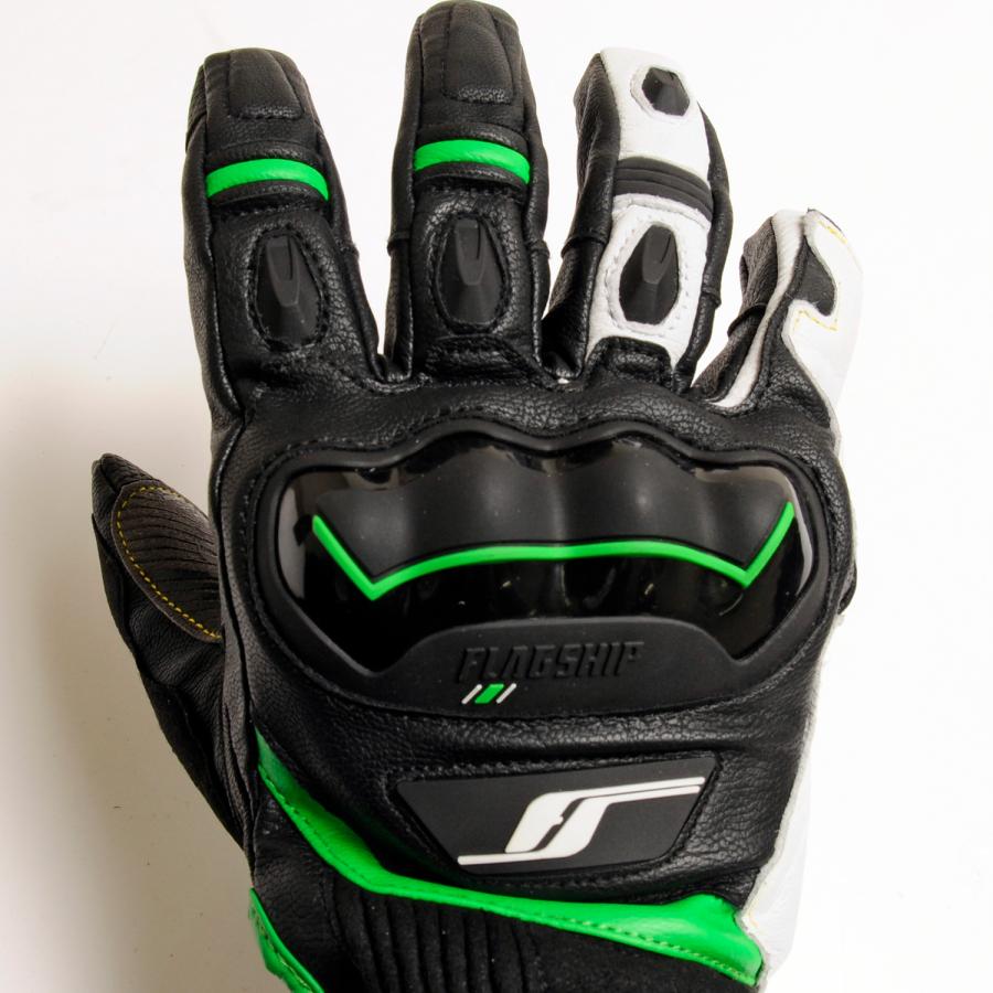 FLAGSHIP バイクグローブ ブラック/グリーン FLAGSHIP（フラッグシップ） アウトレット 通年 FG-A196 FLAGSHIP