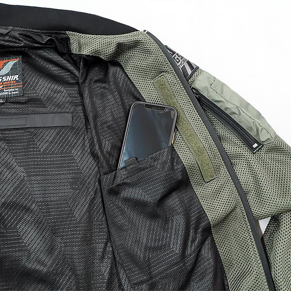 アウトレット 春夏 FJ-S219 FLAGSHIP フラッグシップ ジャケット ベンタスMA-1 タイプＡ メッシュ メンズ 【キャンペーン特典プロテクターセット】の画像