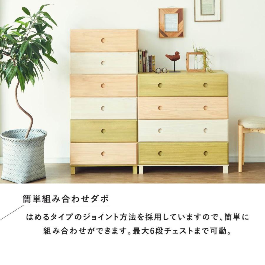 tac INTERIOR（タックインテリア） チェスト1段 子供部屋家具