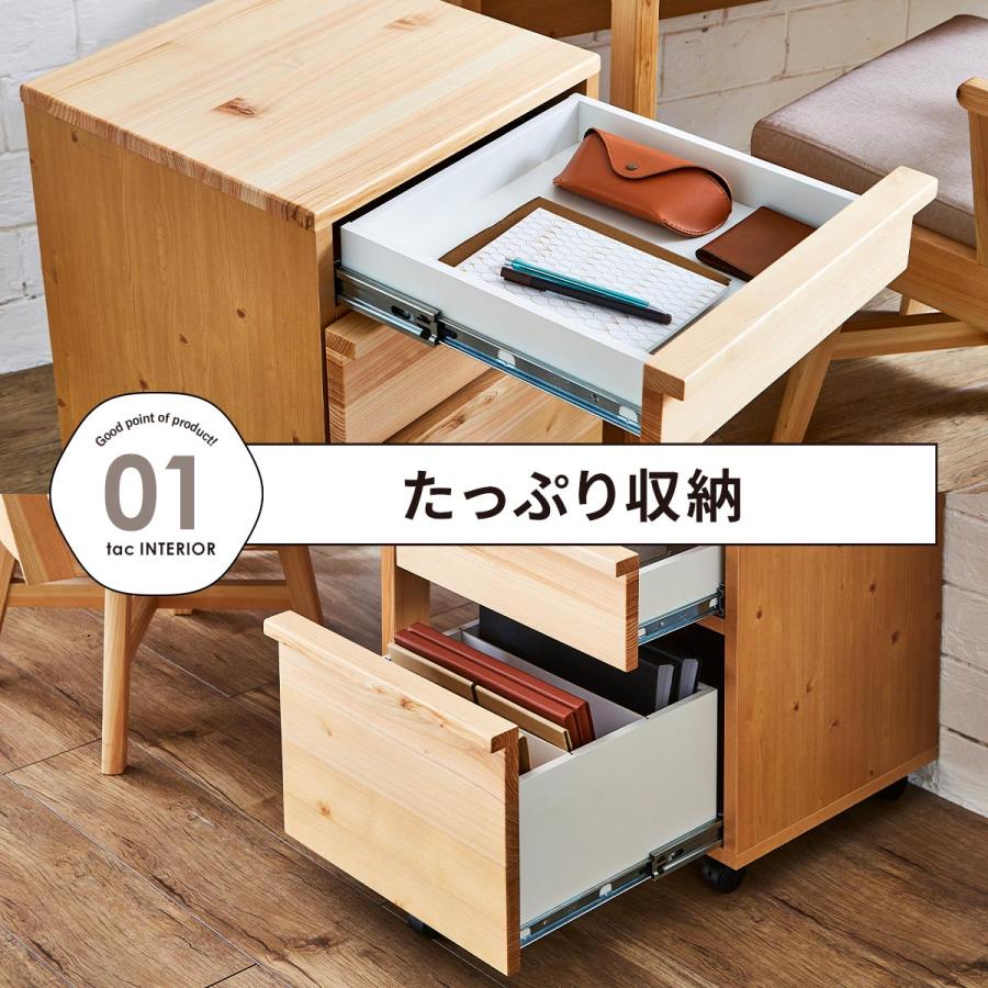 tac INTERIOR（タックインテリア） デスクワゴン 引き出し収納