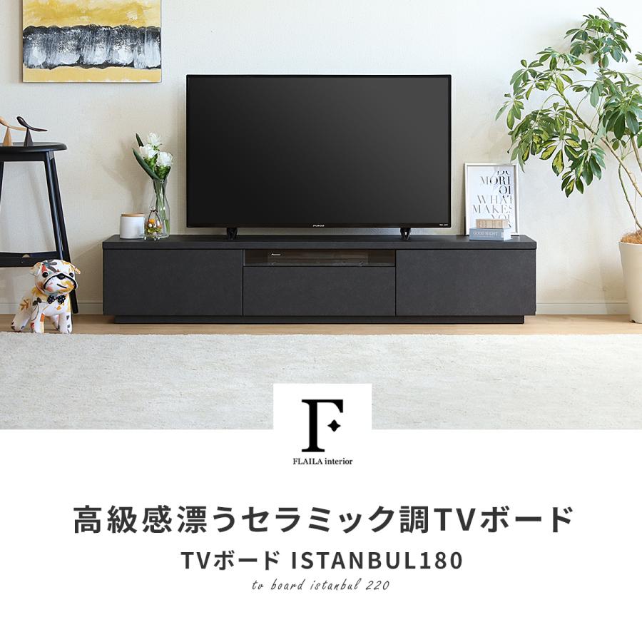 tac INTERIOR（タックインテリア） テレビ台 180 収納 ブラック テレビ