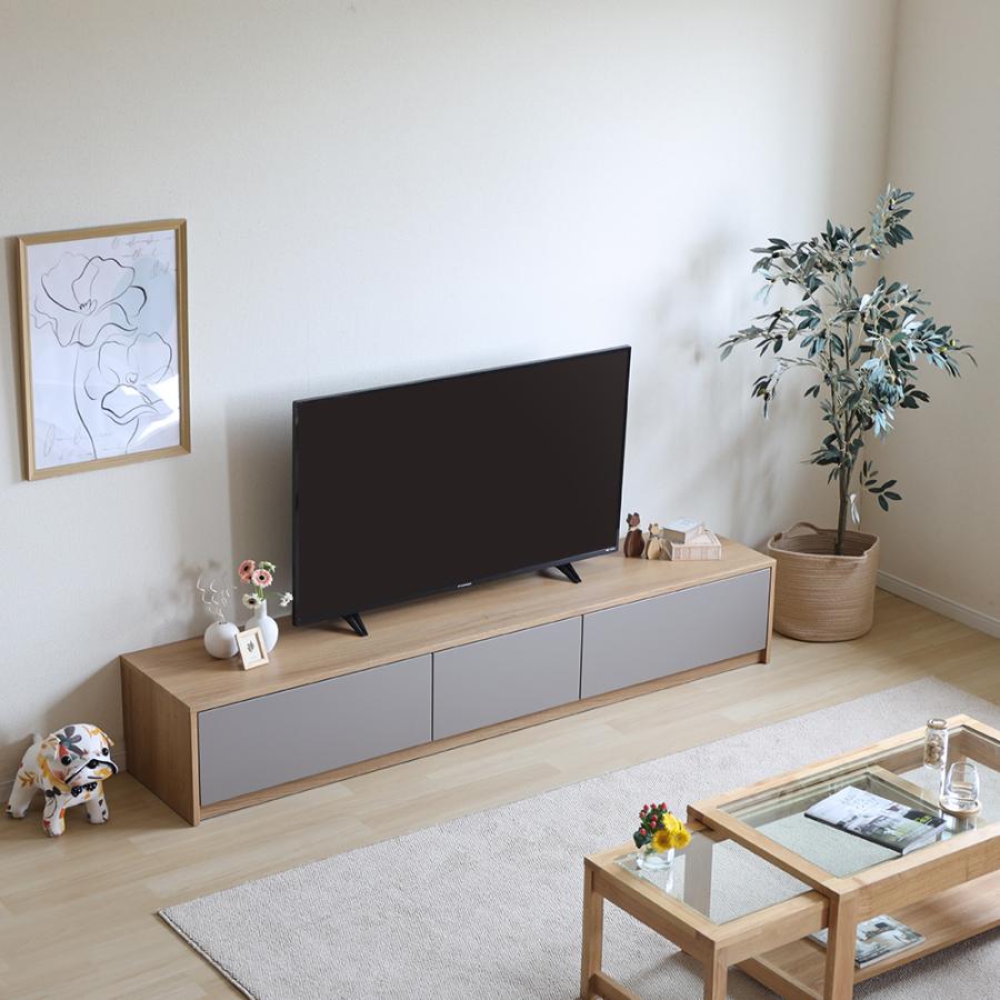 tac INTERIOR（タックインテリア） テレビボード 完成品 200cm TAUPE