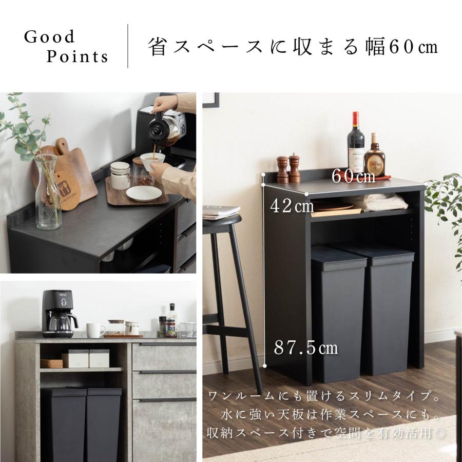 tac INTERIOR（タックインテリア） キッチンカウンター ゴミ箱