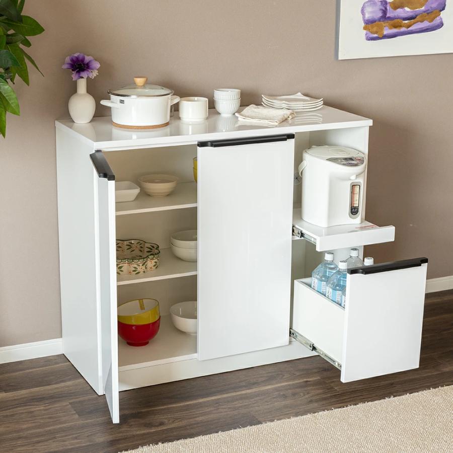 tac INTERIOR（タックインテリア） キッチンカウンター 完成品 収納
