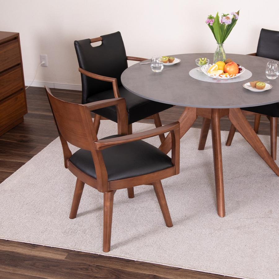 シギヤマ家具工業 ダイニングチェア 回転 レザー おしゃれ 北欧 回転