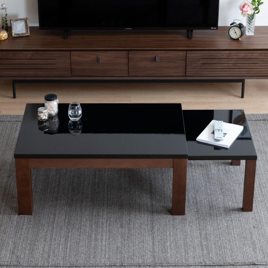 シギヤマ家具　センターテーブル　ローテーブル　ダイニングテーブル　デザイナー シギヤマ家具工業 ローテーブル 伸長 エクステンション リビング