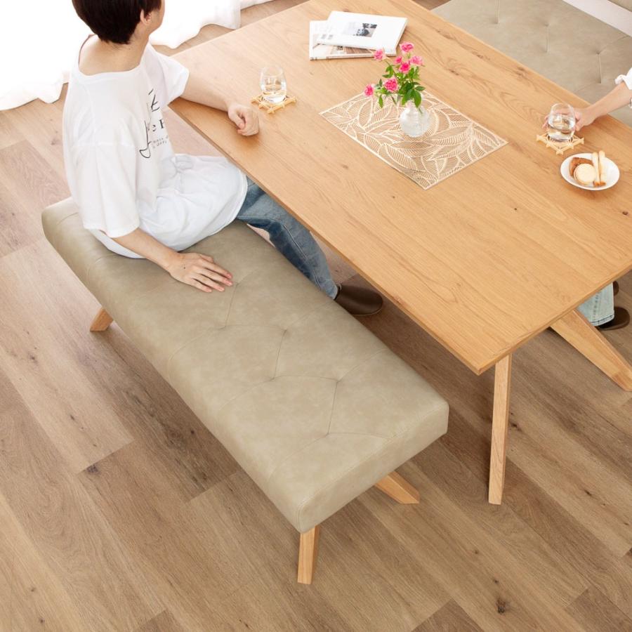 シギヤマ家具工業 ダイニングベンチ 幅130 cm ポケットコイル 座面