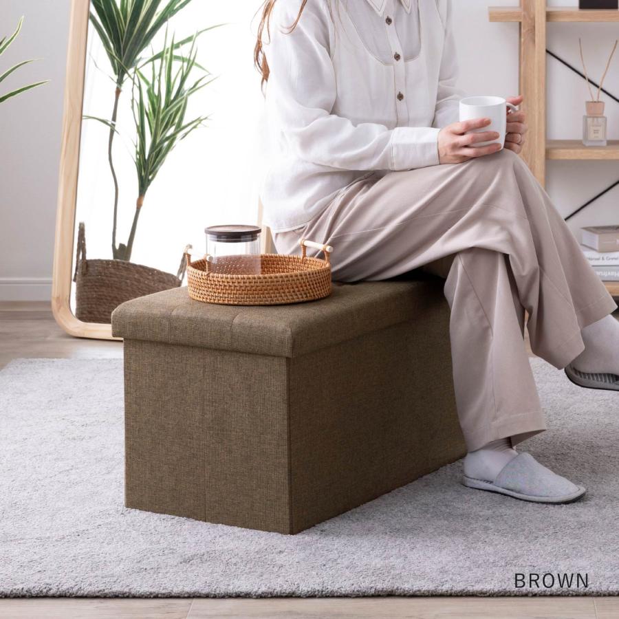 スツール 収納 コンパクト デザイン収納スツール単品 折りたたみ