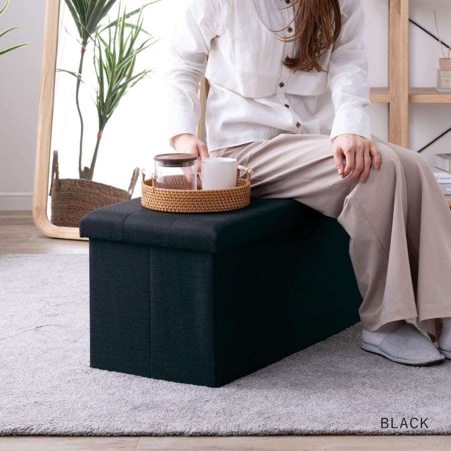 スツール 収納 コンパクト デザイン収納スツール単品 折りたたみ