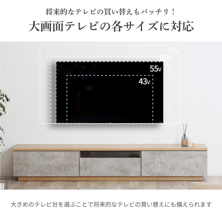 tac INTERIOR（タックインテリア） テレビ台 200cm ローボード テレビ