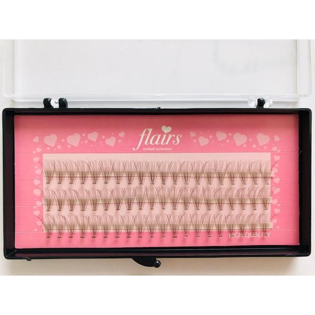 在庫限り　マツエク セルフ　まつげエクステ　抜け感メイク　ブラウン　セルフ　フレア　　ファン　カラーマツエク　束　２ケース買うとお得 人気好調 |  | 01