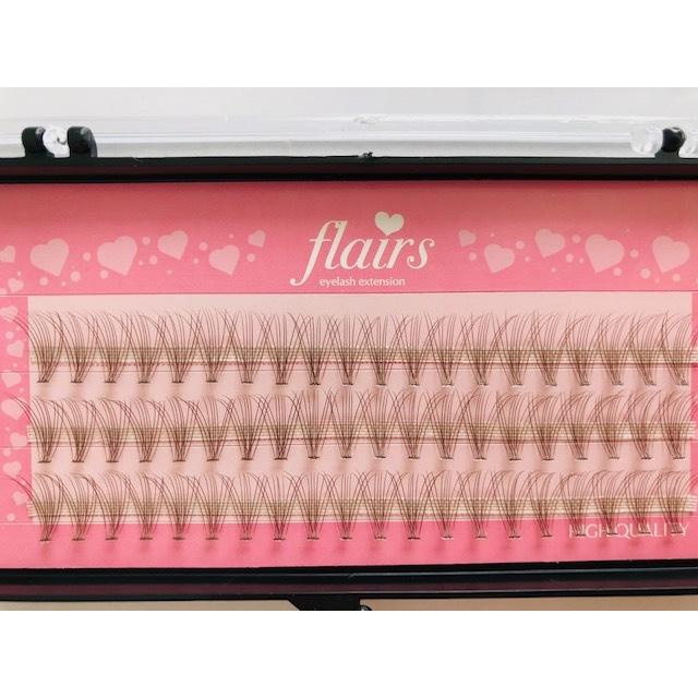 在庫限り　マツエク セルフ　まつげエクステ　抜け感メイク　ブラウン　セルフ　フレア　　ファン　カラーマツエク　束　２ケース買うとお得 人気好調 |  | 02