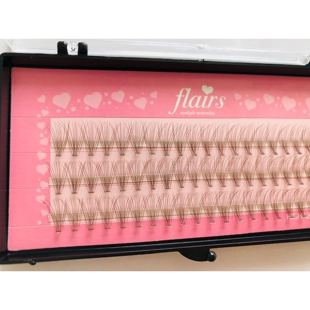 在庫限り　マツエク セルフ　まつげエクステ　抜け感メイク　ブラウン　セルフ　フレア　　ファン　カラーマツエク　束　２ケース買うとお得 人気好調 |  | 04