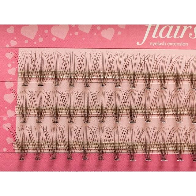 在庫限り　マツエク セルフ　まつげエクステ　抜け感メイク　ブラウン　セルフ　フレア　　ファン　カラーマツエク　束　２ケース買うとお得 人気好調 |  | 06