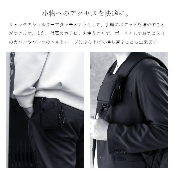 Prompt カラビナ付き ミニポーチ ポーチ 小物入れ 小さい 小さめ ミニ コンパクト レディース メンズ シンプル 無地 ブラック NoiR | ブランド登録なし | 04