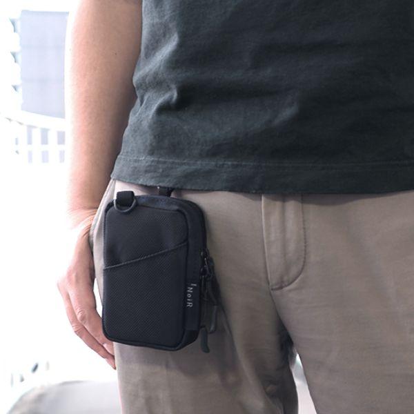 Prompt カラビナ付き ミニポーチ ポーチ 小物入れ 小さい 小さめ ミニ コンパクト レディース メンズ シンプル 無地 ブラック NoiR | ブランド登録なし | 06