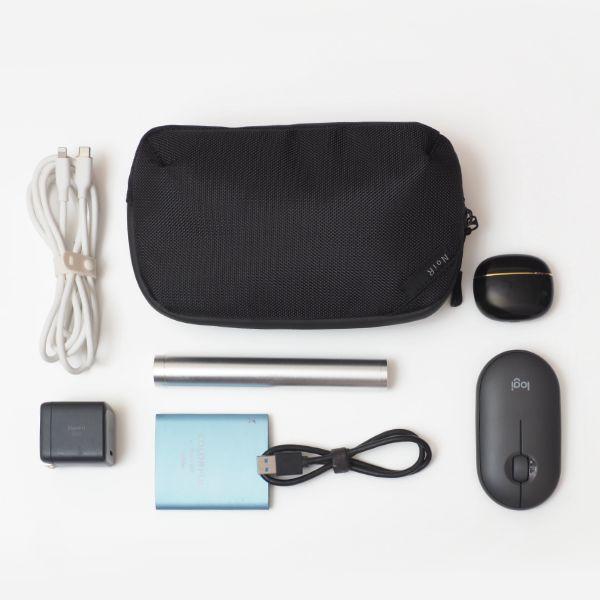 撥水 ガジェットポーチ ミニ 収納ポーチ トラベルポーチ 旅行ポーチ 小物ポーチ ケーブル収納 持ち運びポーチ NoiR Squad | ブランド登録なし | 11