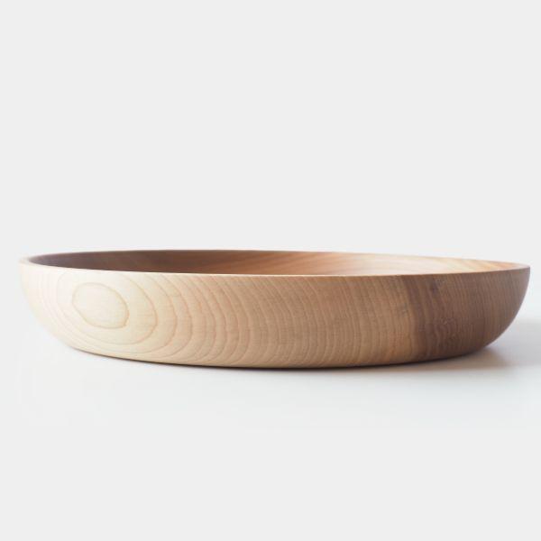 暖（オン） ディッシュプレート24cm ウッドプレート 木製皿 丸形 モーニングプレート 食器 大皿 北欧 カフェ おしゃれ 贈り物 | ブランド登録なし | 08