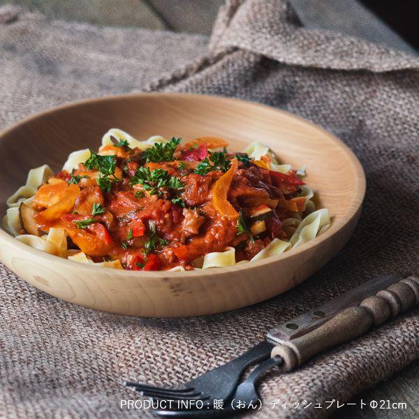 暖（オン） ディッシュプレート21cm ウッドプレート 木製皿 丸形 モーニングプレート 食器 大皿 北欧 カフェ おしゃれ | ブランド登録なし | 05
