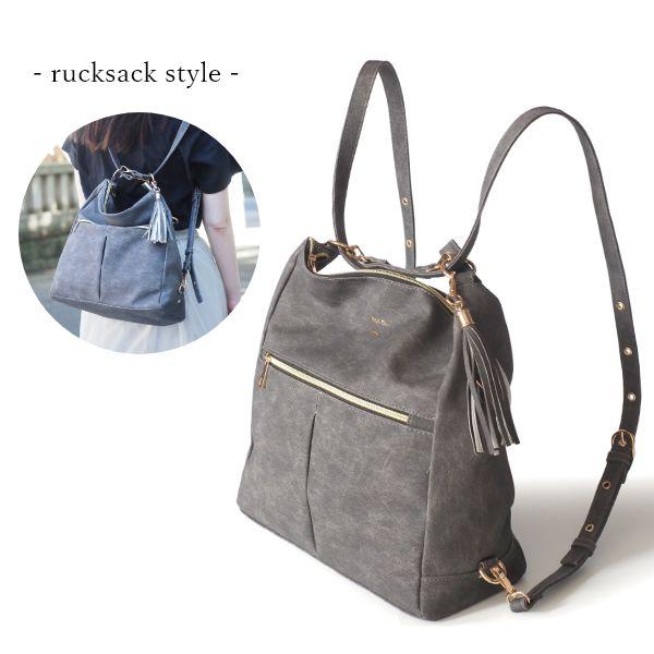 3way リュック ショルダーバッグ レディース 3wayバッグ バックパック 斜めがけ 肩掛け バッグ 軽量 大人 大容量 A4 大きめ | ブランド登録なし | 09