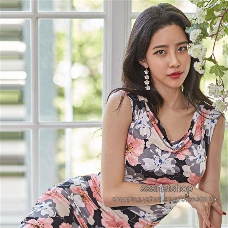 速くおよび自由な 花柄ワンピース レディース 姫系ワンピース タイトワンピース ノースリーブ 披露宴 Sssnetshop 上品 韓国ファッション パーティードレス セクシーワンピース ワンピース サイズ S Www We Job Com