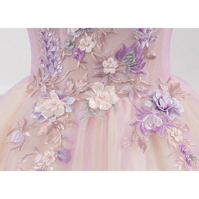 大きな割引 Aライン 演奏会ドレス 発表会 ロングドレス 9分袖 キレイめ 花柄 お呼ばれ 二次会 パーティードレス パープル 袖あり イブニングドレス パーティドレス サイズ Xxl Www Oroagri Eu