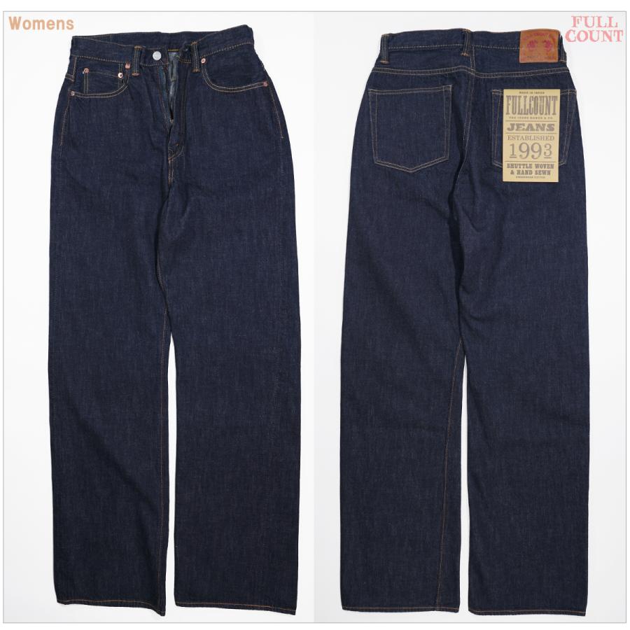 フルカウント FULLCOUNT 0107SS レディース 13.7oz ワイドストレートデニム Monroe Super Smoothの画像