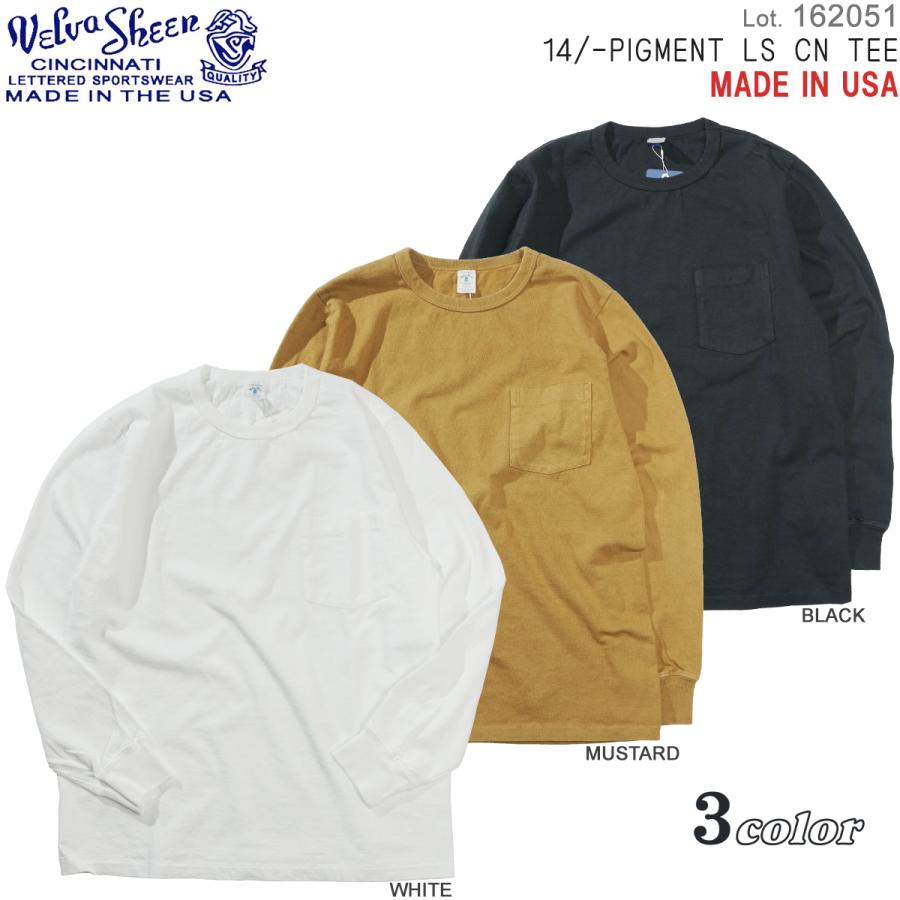 Velva Sheen（ベルバシーン） アメリカ製 長袖クルーネック Tシャツ