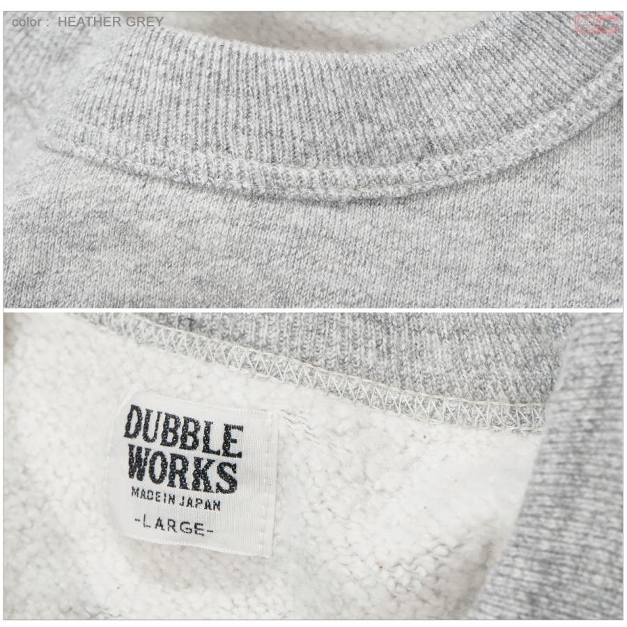 DUBBLEWORKS（ダブルワークス） 86019 吊り編み ラグランスウェット 
