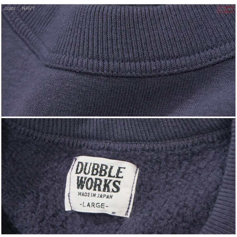 DUBBLEWORKS（ダブルワークス） 86019 吊り編み ラグランスウェット