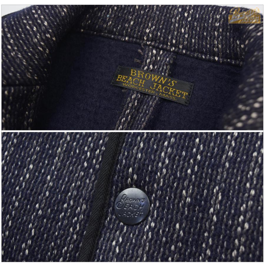 BROWN'S BEACH JACKET ネイビー テーラードジャケット Browns BEACH」 BBJ4-003 TAILORED JACKET by FULLCOUNT