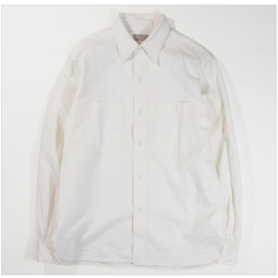 BUZZ RICKSON'S バズリクソンズ BR25996 WHITE CHAMBRAY WORK SHIRT