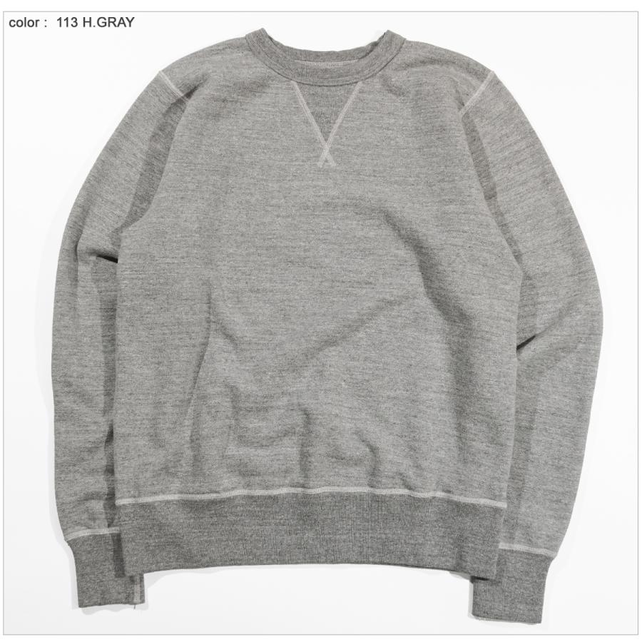 ヘザーグレー XL バズリクソンズ BR65622 無地 セットイン スウェット BUZZ RICKSON'S バズリクソンズ BR65622 セットインクルー