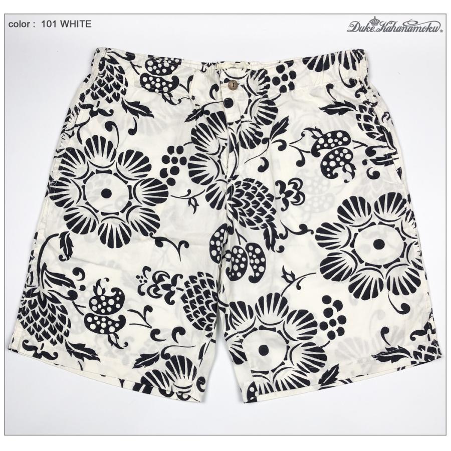デューク カハナモク DK51253 ビーチ ショートパンツ PINEAPPLE PAREAU 