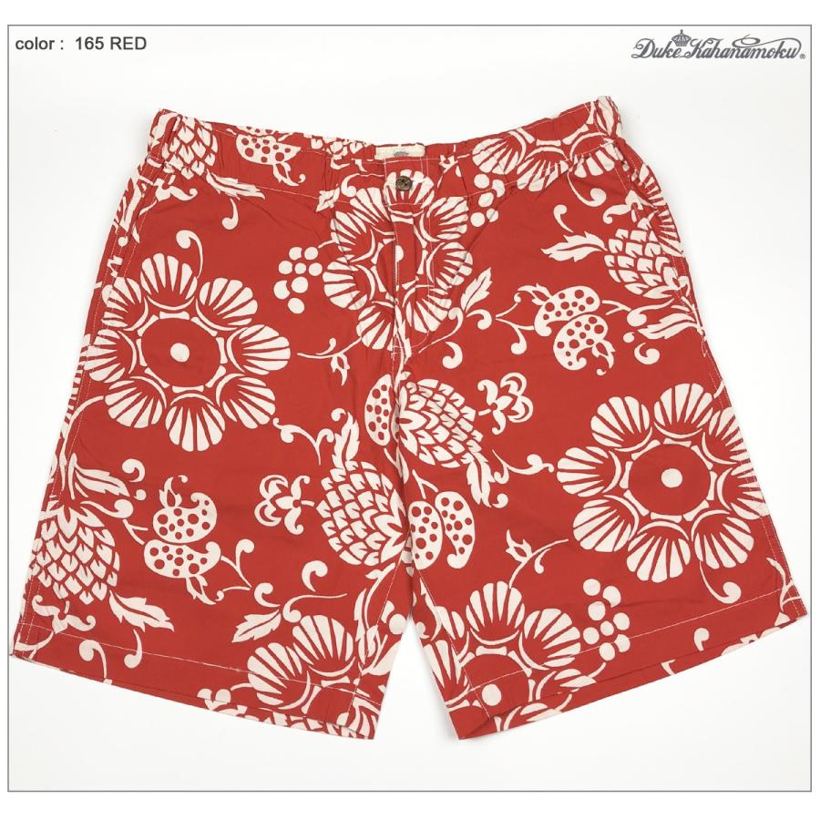 デューク カハナモク DK51253 ビーチ ショートパンツ PINEAPPLE PAREAU 