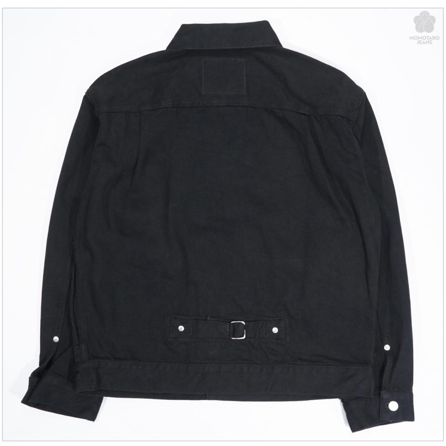ブラックデニムジャケット　桃太郎ジーンズ 42 桃太郎ジーンズ（MOMOTARO JEANS） MOMOTARO JEANS MMGJ6010 京都紋付