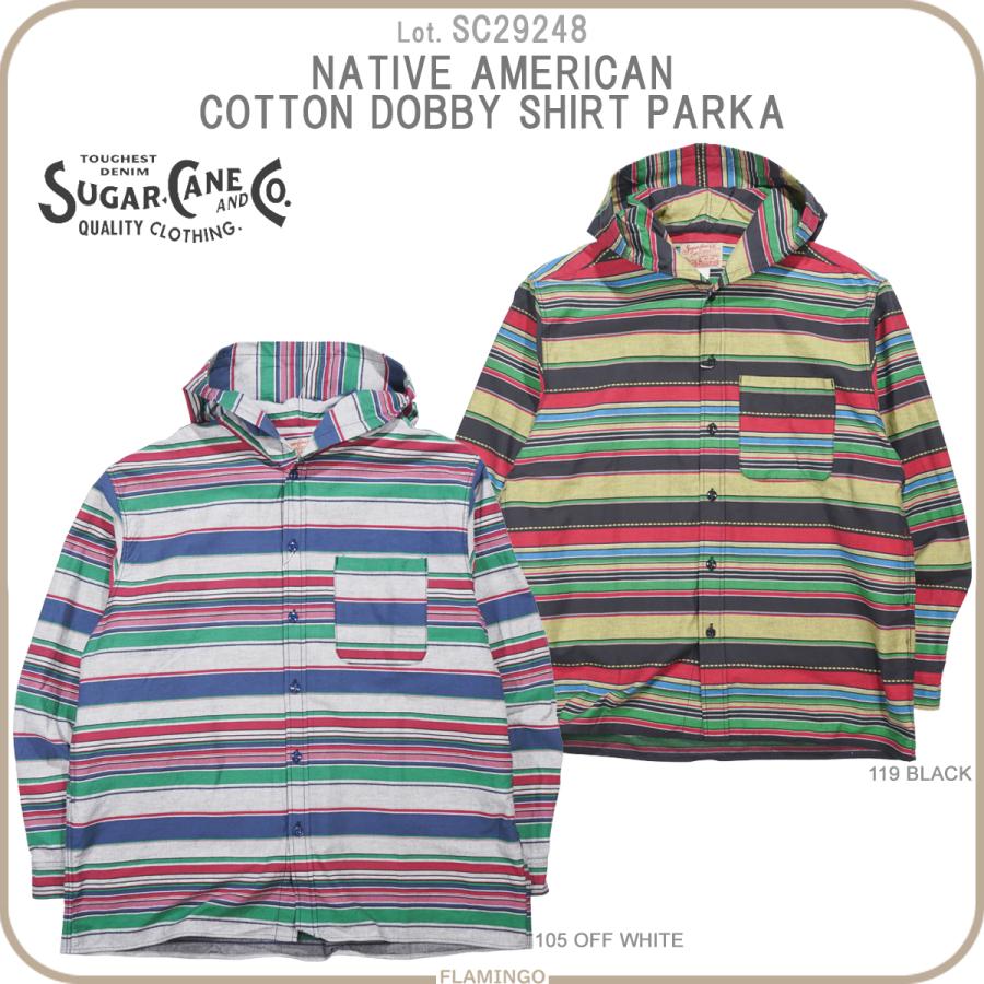 SUGAR CANE シュガーケーン SC29248 ネイティブストライプ シャツ