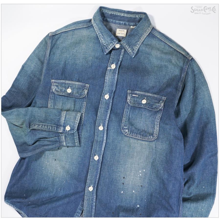 SUGAR CANE シュガーケーン SC29474 9oz ブルーデニム ワークシャツ