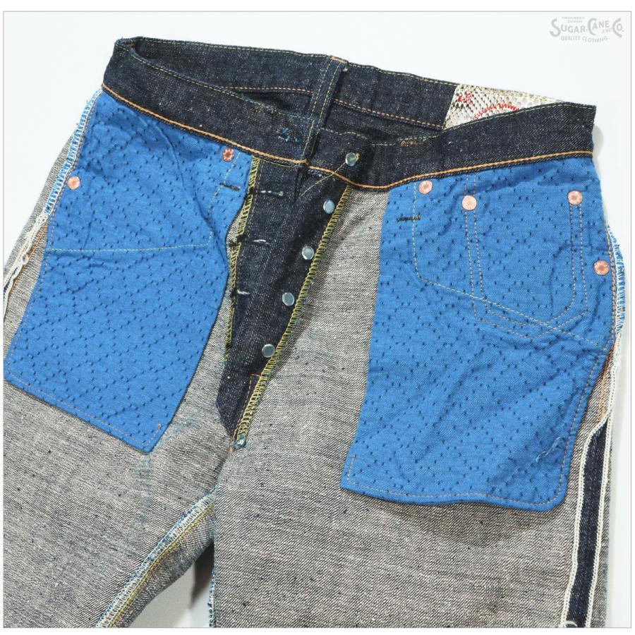 SUGAR CANE シュガーケーン SC40301 砂糖黍製 14oz. 琉球藍混左綾