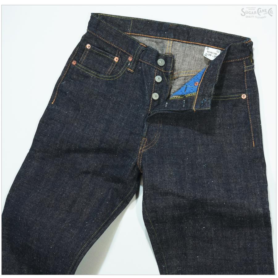 SUGAR CANE シュガーケーン SC40301 砂糖黍製 14oz. 琉球藍混左綾