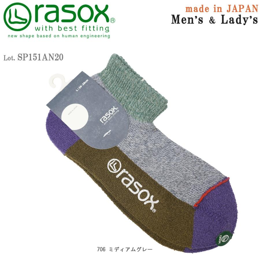 rasox ラソックス スポーツ・ロウ L字型 靴下 日本製 メンズ rasox ラソックス スポーツ・ロウ L字型 靴下 日本製 メンズ